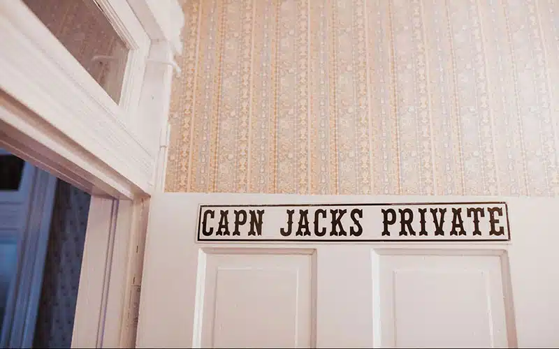 Captain Jack's Bathroom door